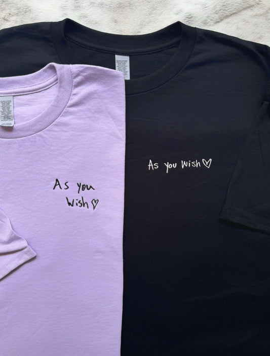 Custom Handwritten Embroidered T-Shirt - (Set of 2)