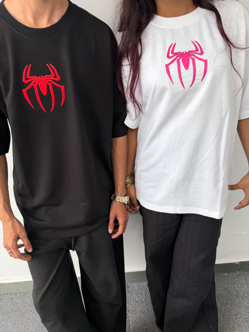 Spider-Man His & Her Matching T-shirts - ( Set Of 2 )