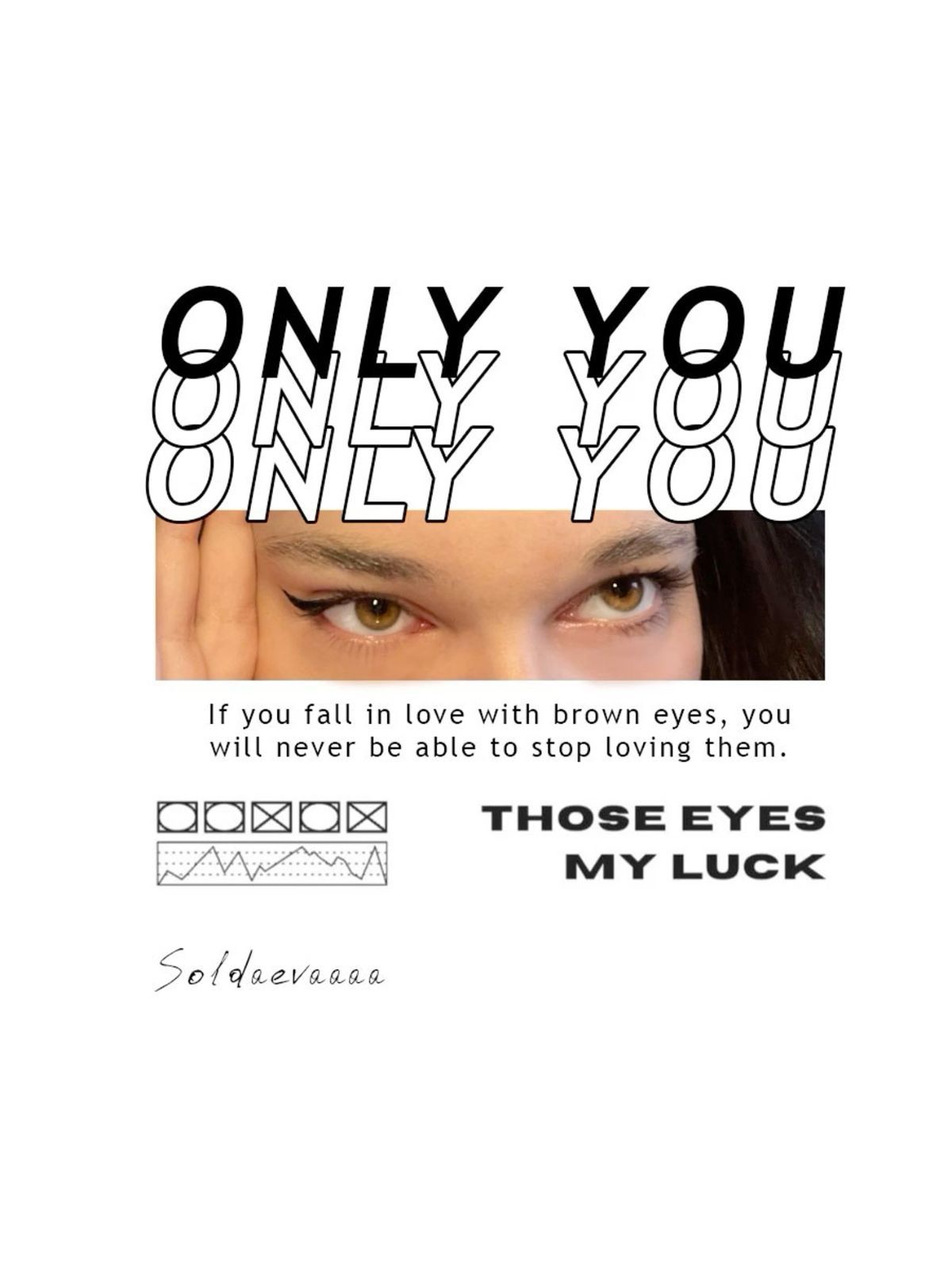 Girlfriend/Boyfriend Eyes Printed T-shirt