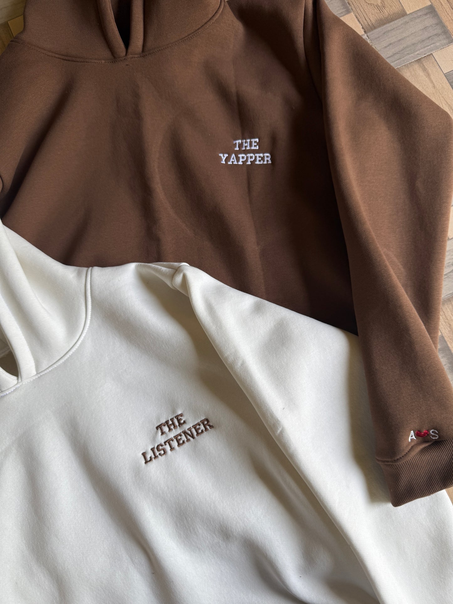 The yapper The listener hoodie combo couple, bestie, siblings set
