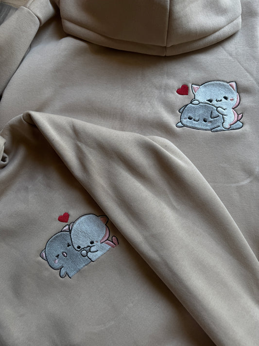 Dudu Bubu Couple Cartoon Hoodie - (Set of 2)