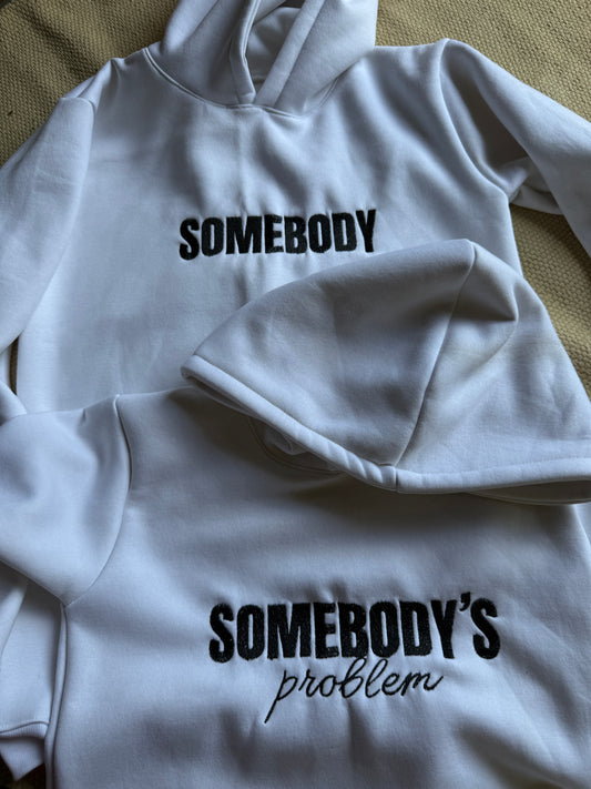 Somebody ,Somebody's problem Matching Hoodie 2 - (Set of 2 )