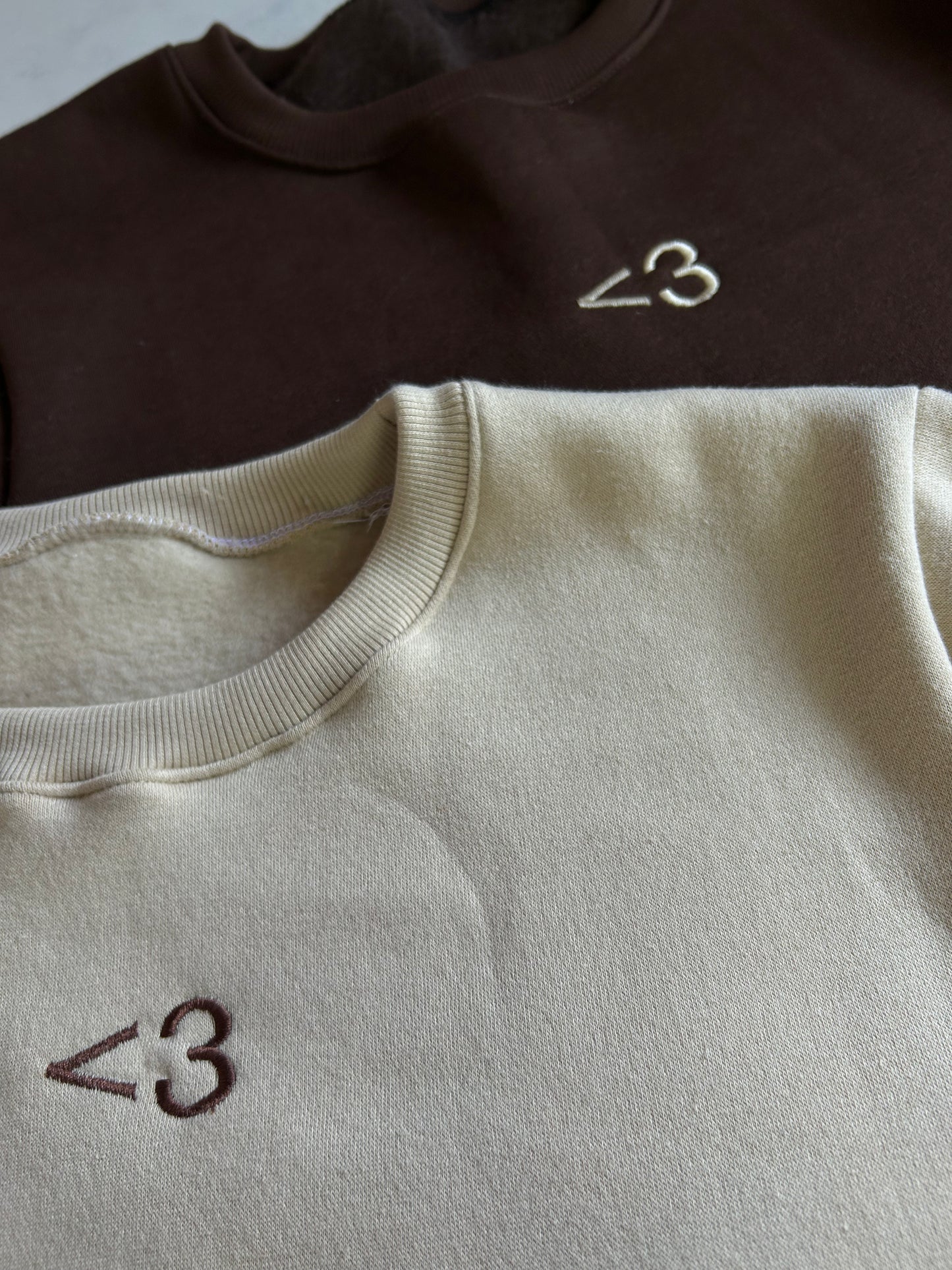<3 Matching Set  Hoodie, Sweatshirt Combo heart symbol korean