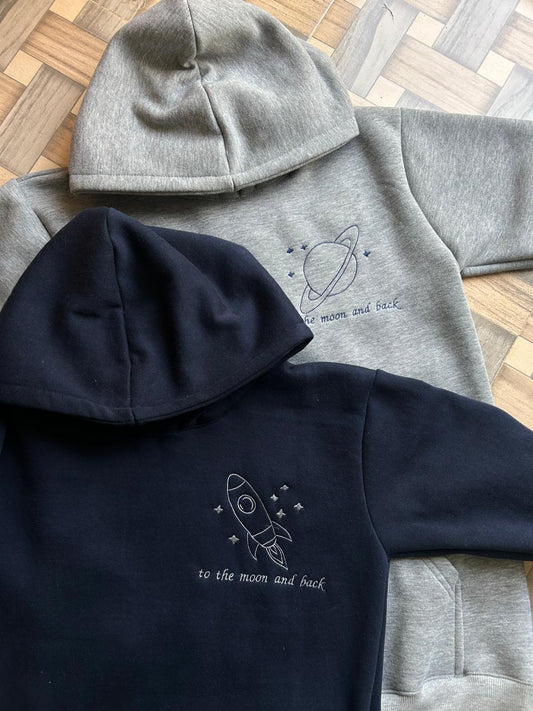 To the Moon & Back Matching Hoodies - (Set Of 2)