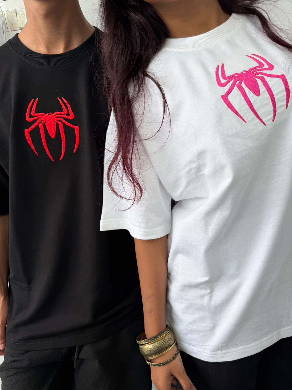 Spider-Man His & Her Matching T-shirts - ( Set Of 2 )