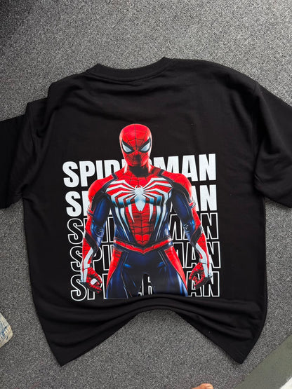 Spider-Man & Spider-Gwen Oversized Back Print T-shirts| Marvel Inspired Matching Couple T-Shirts