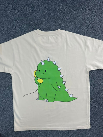 Matching Dinosaur Back Print Couple T-Shirts - ( Set of 2 )