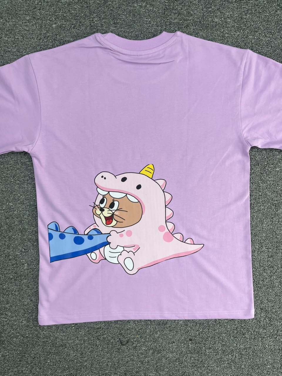 Tom & Jerry Dinosaur Matching Back Print T-Shirts - ( Set Of 2 )