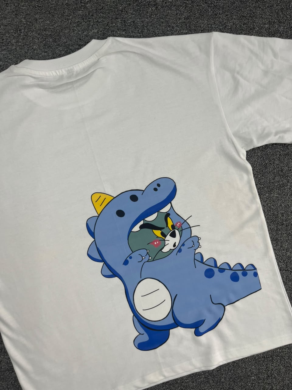 Tom & Jerry Dinosaur Matching Back Print T-Shirts - ( Set Of 2 )