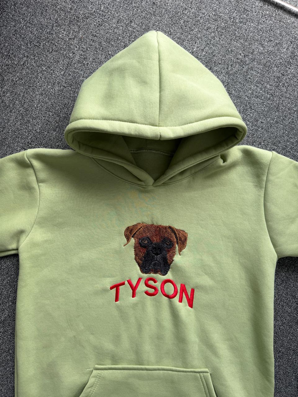 Custom Pet Photo Embroidered Hoodie - ( Set of 1 )