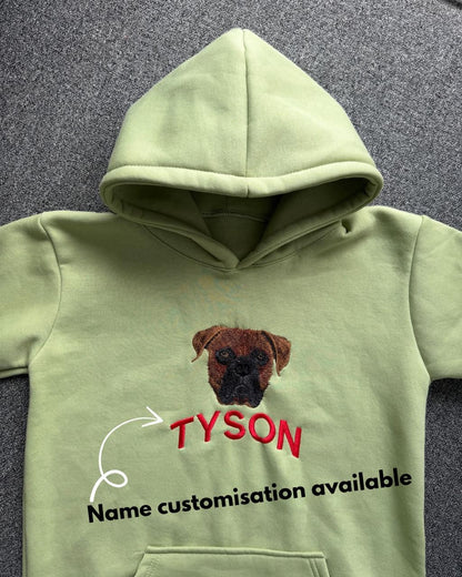 Custom Pet Photo Embroidered Hoodie - ( Set of 1 )